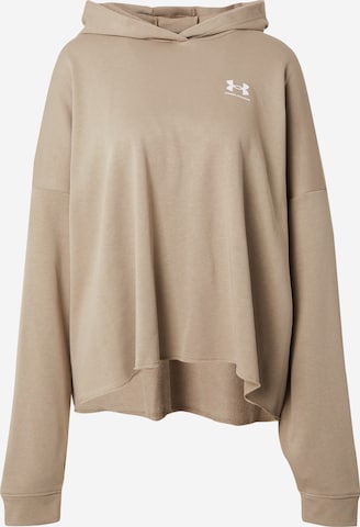 UNDER ARMOUR Athletic Sweatshirt 'Rival' in Beige: front