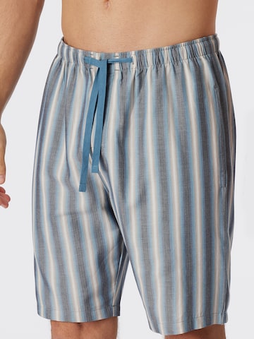 SCHIESSER Pajama Pants ' Mix & Relax ' in Green: front