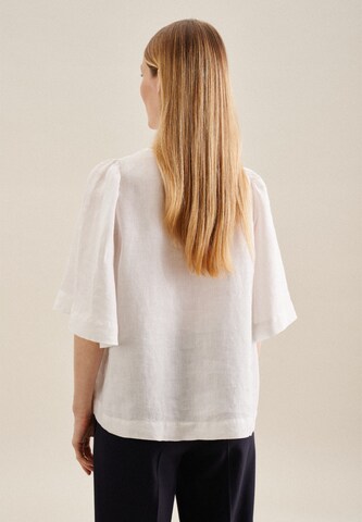SEIDENSTICKER Blouse ' Schwarze Rose ' in White