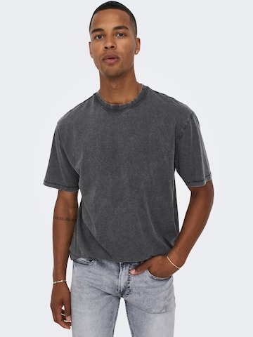 Only & Sons T-shirt 'RON' i svart