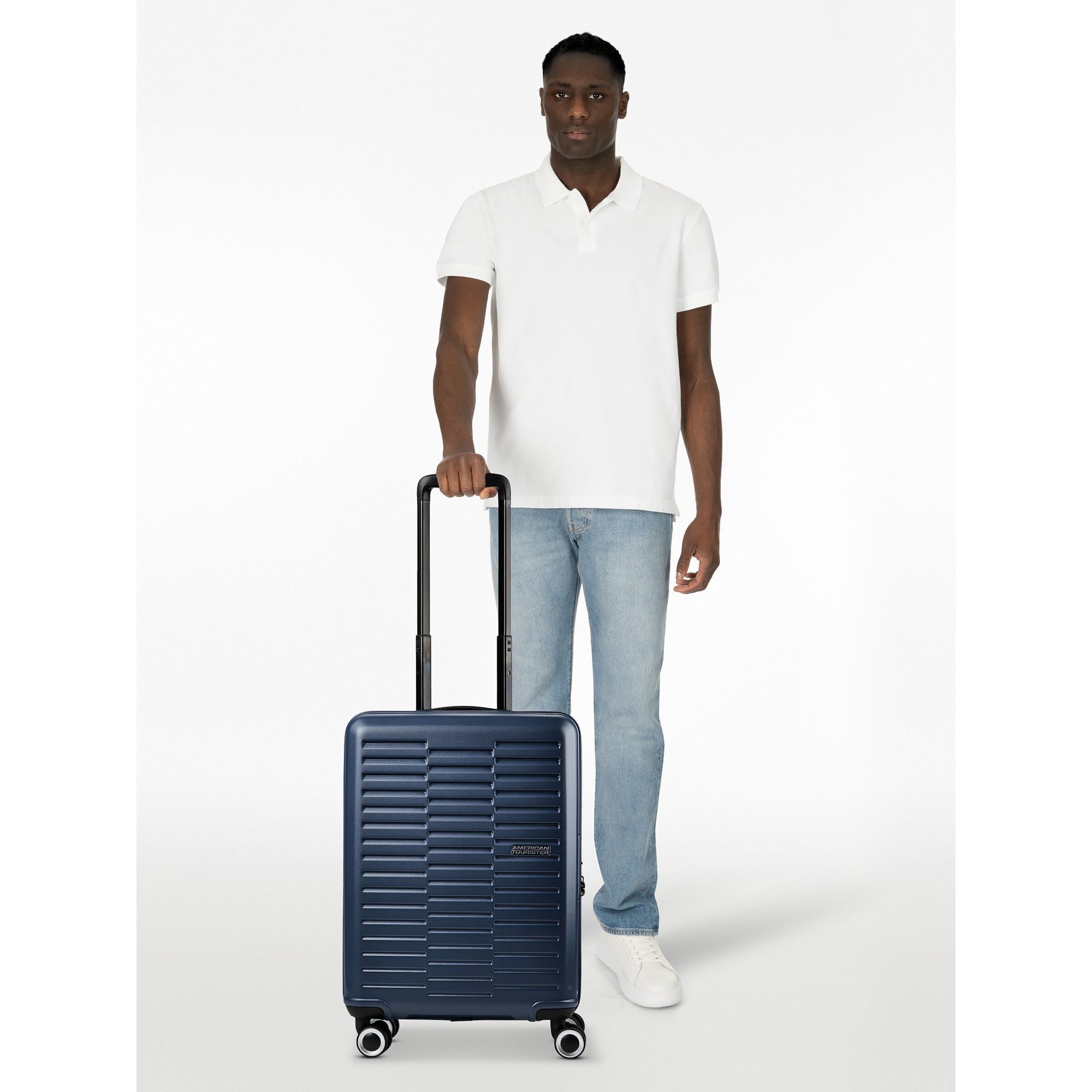 American Tourister Trolley 'Sunset Hills' in Blau: Vorderseite