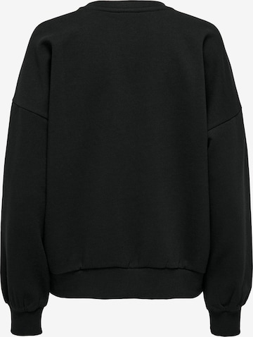 ONLY Sweatshirt 'WANTED SPIRITUAL' in Black