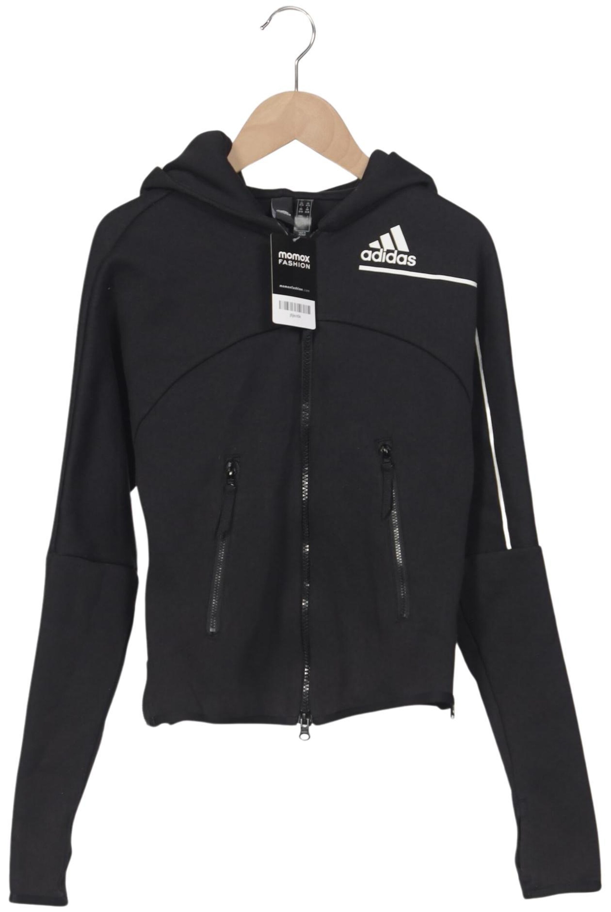 ADIDAS PERFORMANCE Kapuzenpullover XXS in Schwarz: Vorderseite