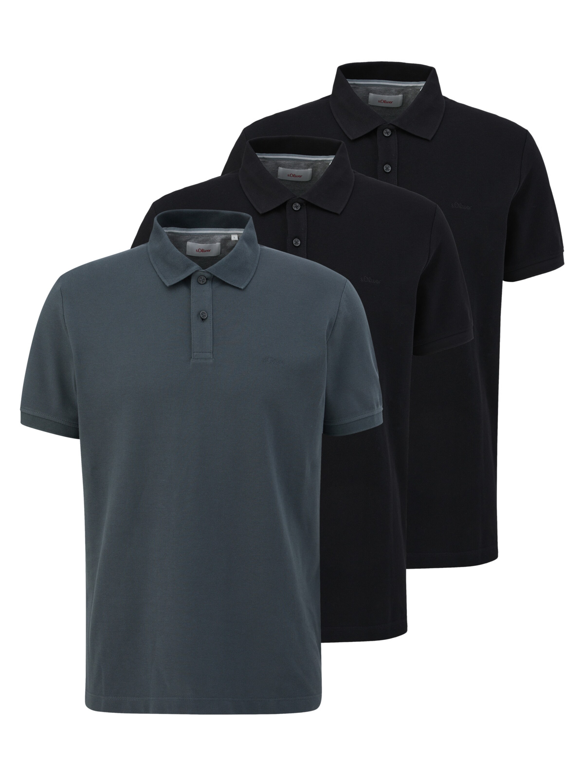 s.Oliver Shirt 'Basic' in Grau: Vorderseite