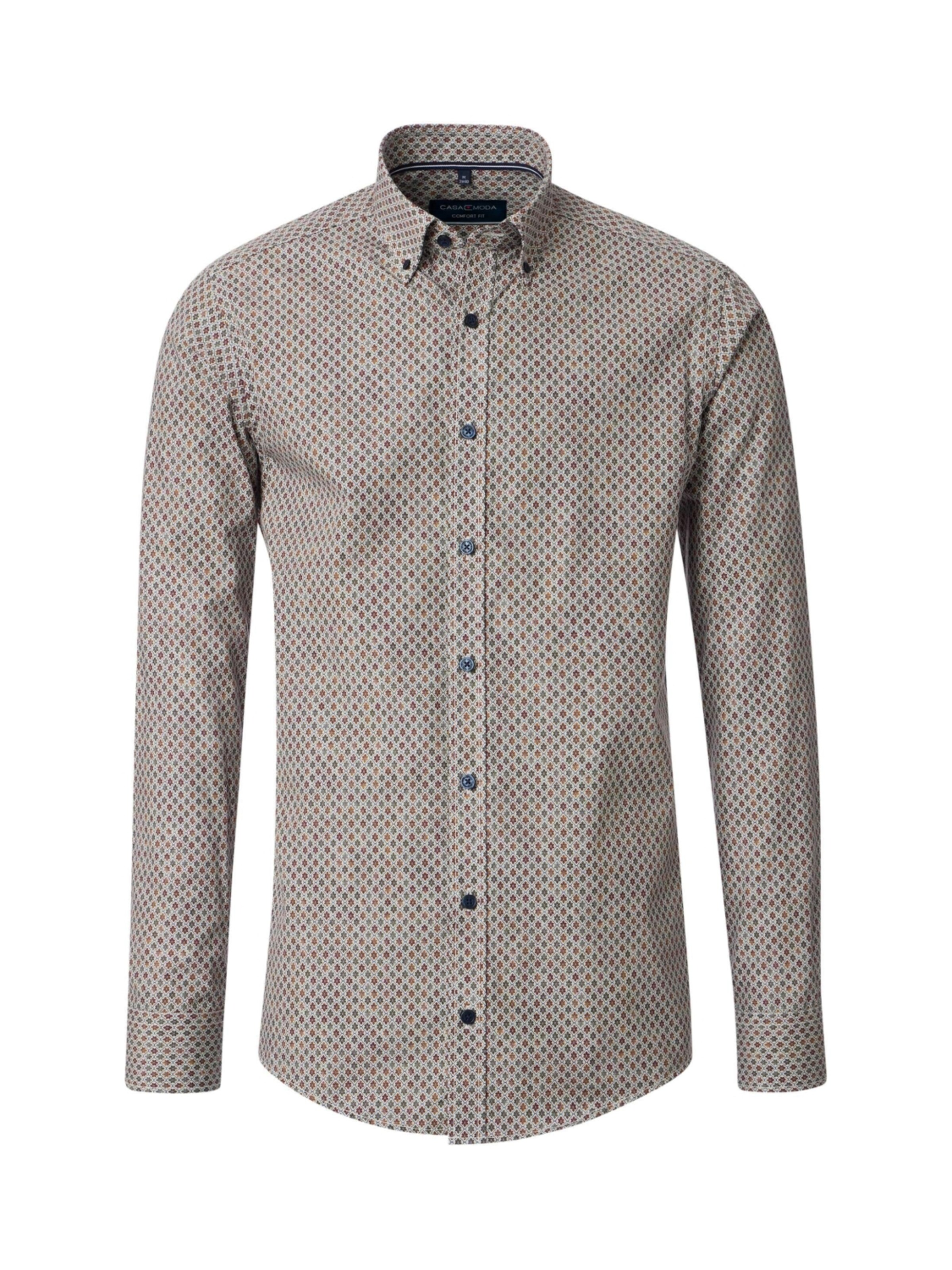 CASAMODA Comfort fit Business Shirt 'B.D. Comfort Fit 300 grün' in Green: front