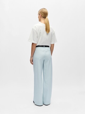 OBJECT Широки крачоли Панталон 'OBJLISA ' в бяло