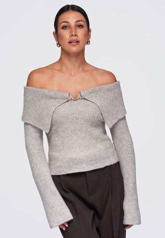 Ombre Sweater in Grey: front
