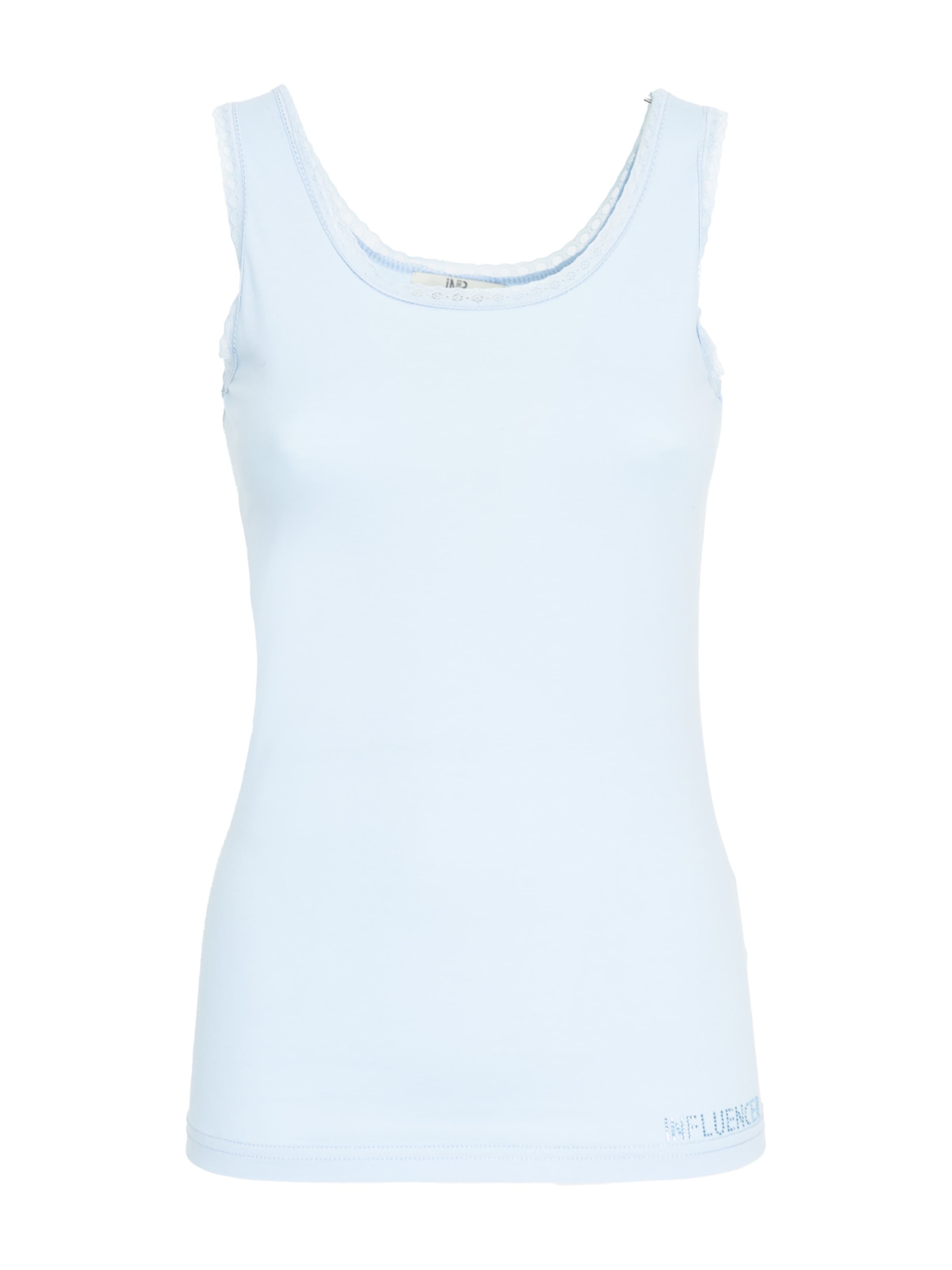 Influencer Топ в Синий: спереди