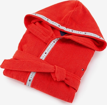 TOMMY HILFIGER Long Bathrobe 'TIMELESS' in Red