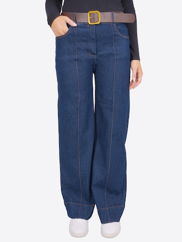Seasons of April Loosefit Jeans 'CHIARA' in Blauw: voorkant