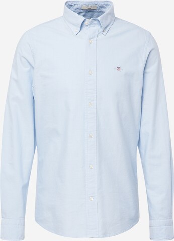 Coupe slim Chemise business GANT en bleu : devant