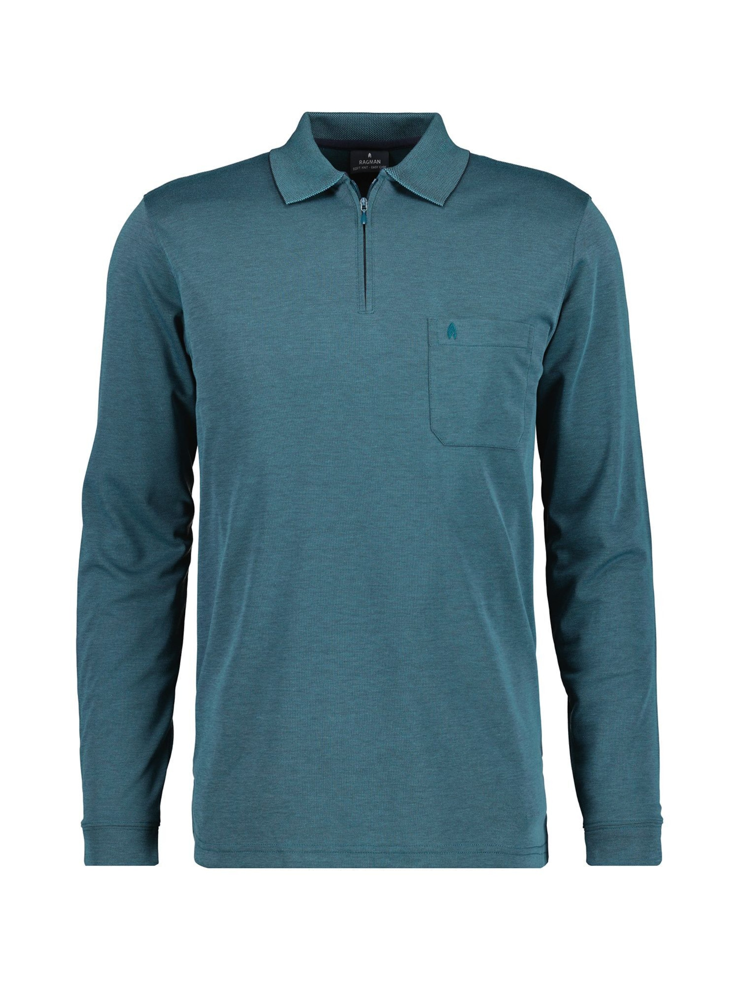 Ragman Poloshirt in Grün: Vorderseite