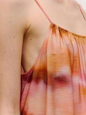 EDITED - Vestido 'Calla' em mistura de cores