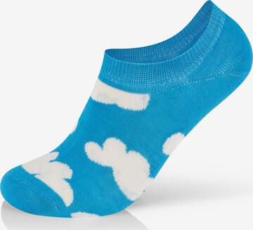 Happy Socks Ankle Socks 'Summer Day No Show' in Blue