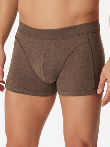 SCHIESSER Boxer shorts ' Comfort Fit ' in Brown: front