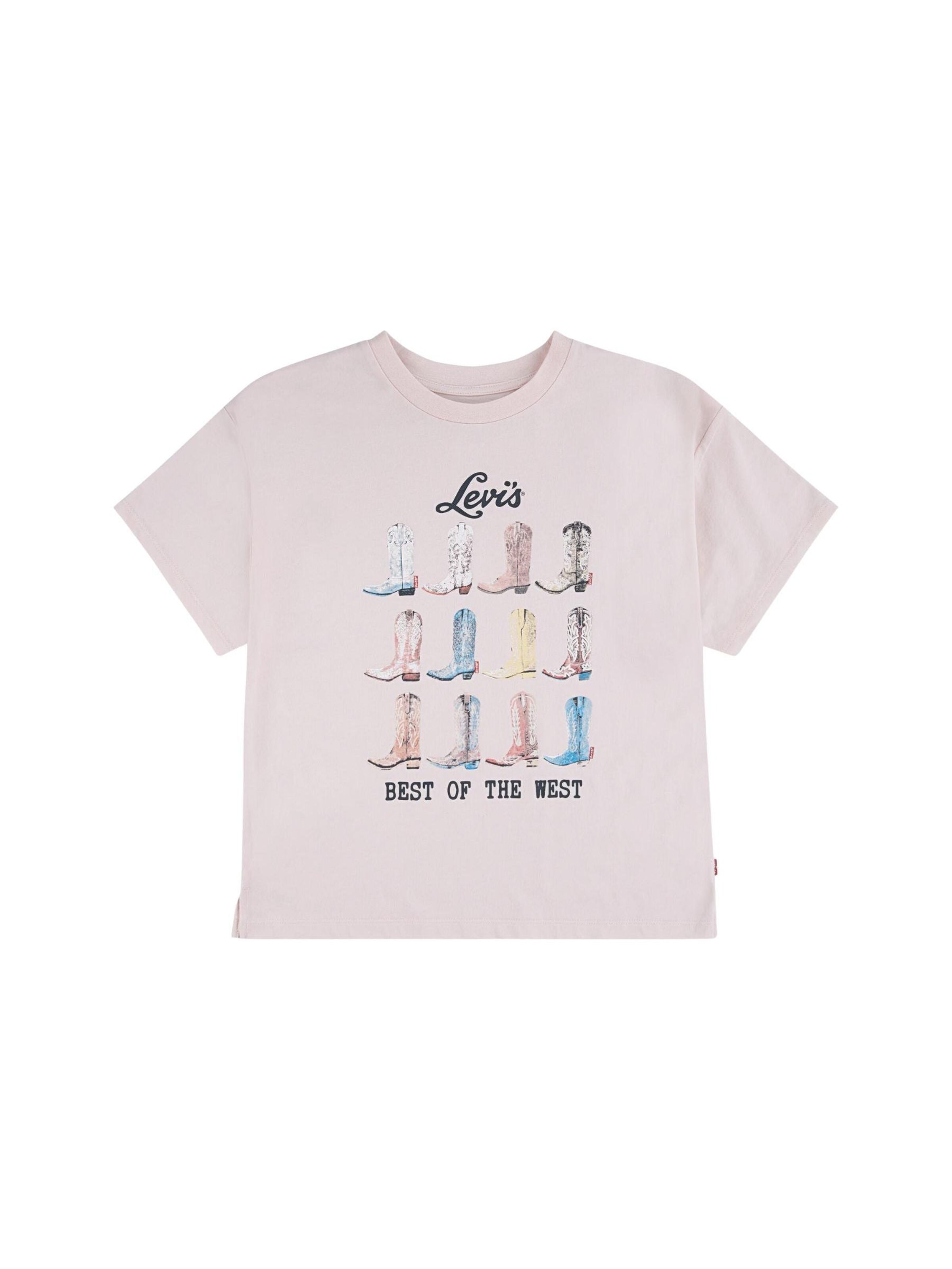 Levi's Kids - Camiseta 'LEVI'S kids LVG BOOTS OVERSIZED SS TEE T-SHIRT' en rosa: frente