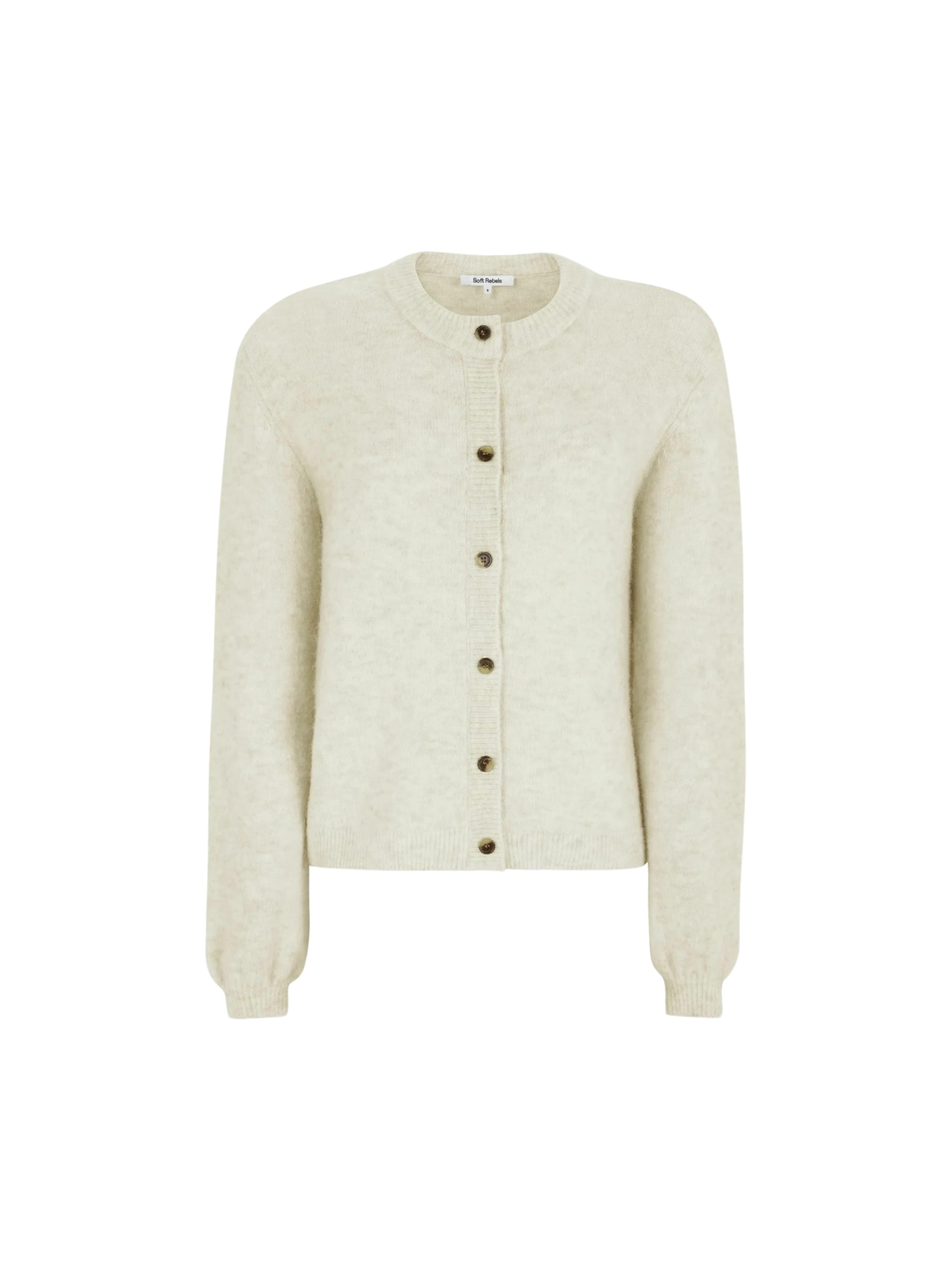 Cardigan 'Allison' Soft Rebels en blanc : devant