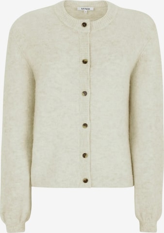 Soft Rebels Gebreid vest 'Allison' in Wit: voorkant