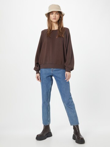 MSCH COPENHAGEN Sweatshirt 'Nelina Ima' in Brown