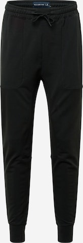 Abercrombie & Fitch Tapered Broek in Zwart: voorkant