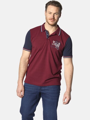 Jan Vanderstorm Shirt ' Olejorn ' in Rood: voorkant