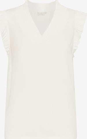 Kaffe - Blusa 'Dahlia' en blanco: frente