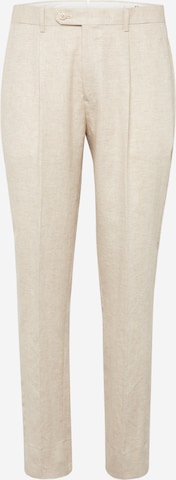 Regular Pantalon à plis Banana Republic en beige : devant