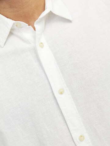 JACK & JONES Comfort fit Button Up Shirt in White