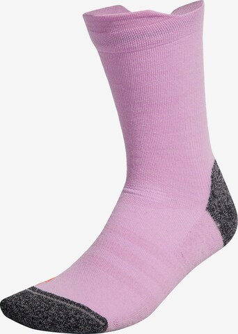 adidas Terrex Athletic Socks in Purple: front