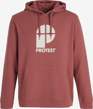 PROTEST Sweater 'CLASSIC LOGO HOODY' in Red: front