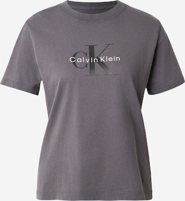 pilka Calvin Klein Jeans Standartinis Marškinėliai: priekis