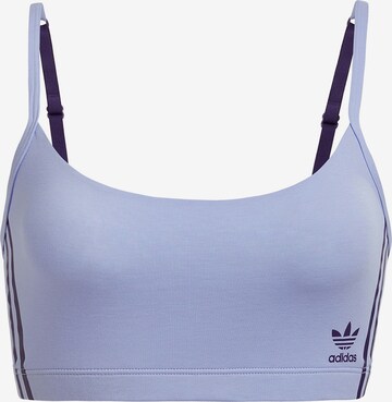 ADIDAS ORIGINALS Bustier BH ' Scoop Originals ' in Blauw: voorkant