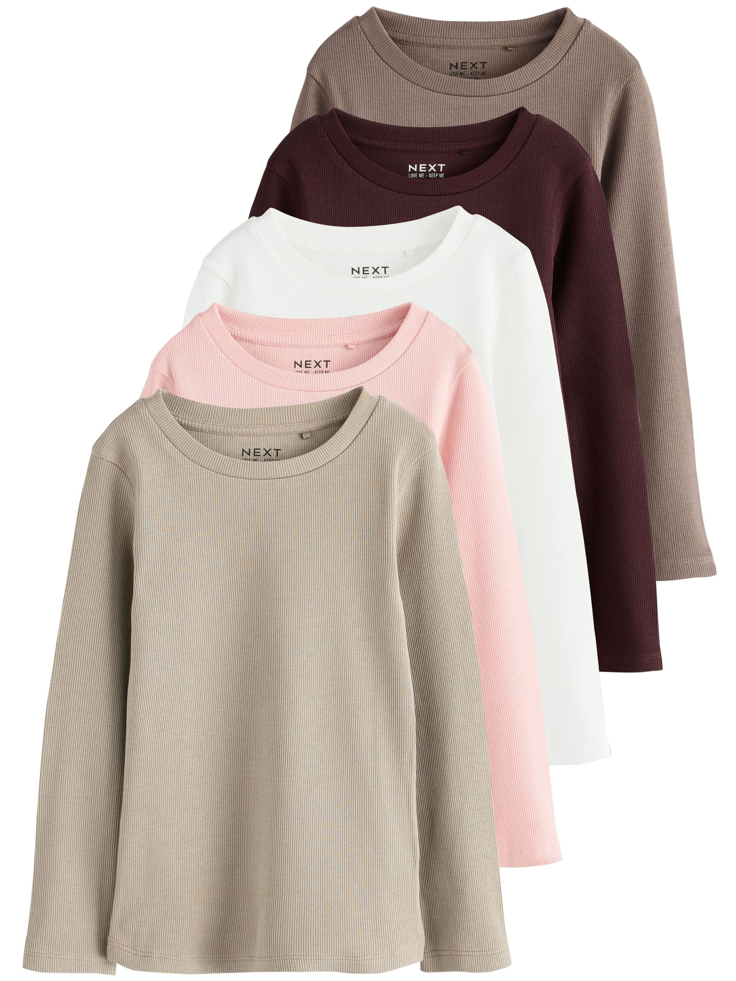 Next T-shirt i beige: framsida