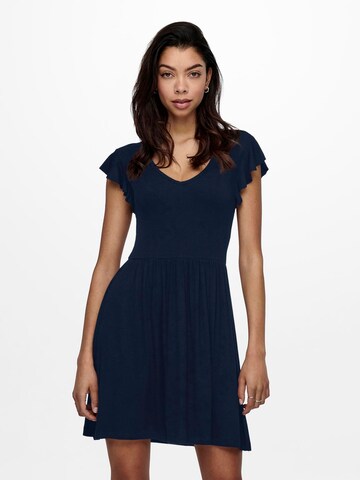 Robe 'BELIA' ONLY en bleu : devant