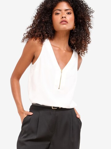 Lipsy Τοπ σε λευκό: μπροστά