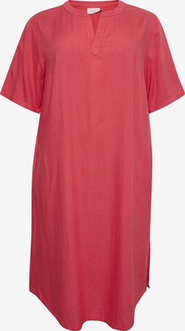 Robe-chemise 'Mille' KAFFE CURVE en rouge : devant