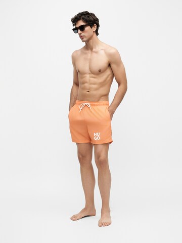 Shorts de bain 'PAOLO' HUGO en orange