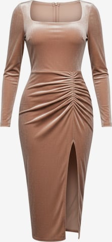 Ombre Abendkleid in Beige: Vorderseite
