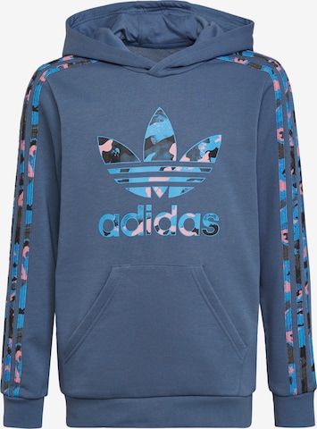 Sweat 'Camo' ADIDAS ORIGINALS en bleu : devant