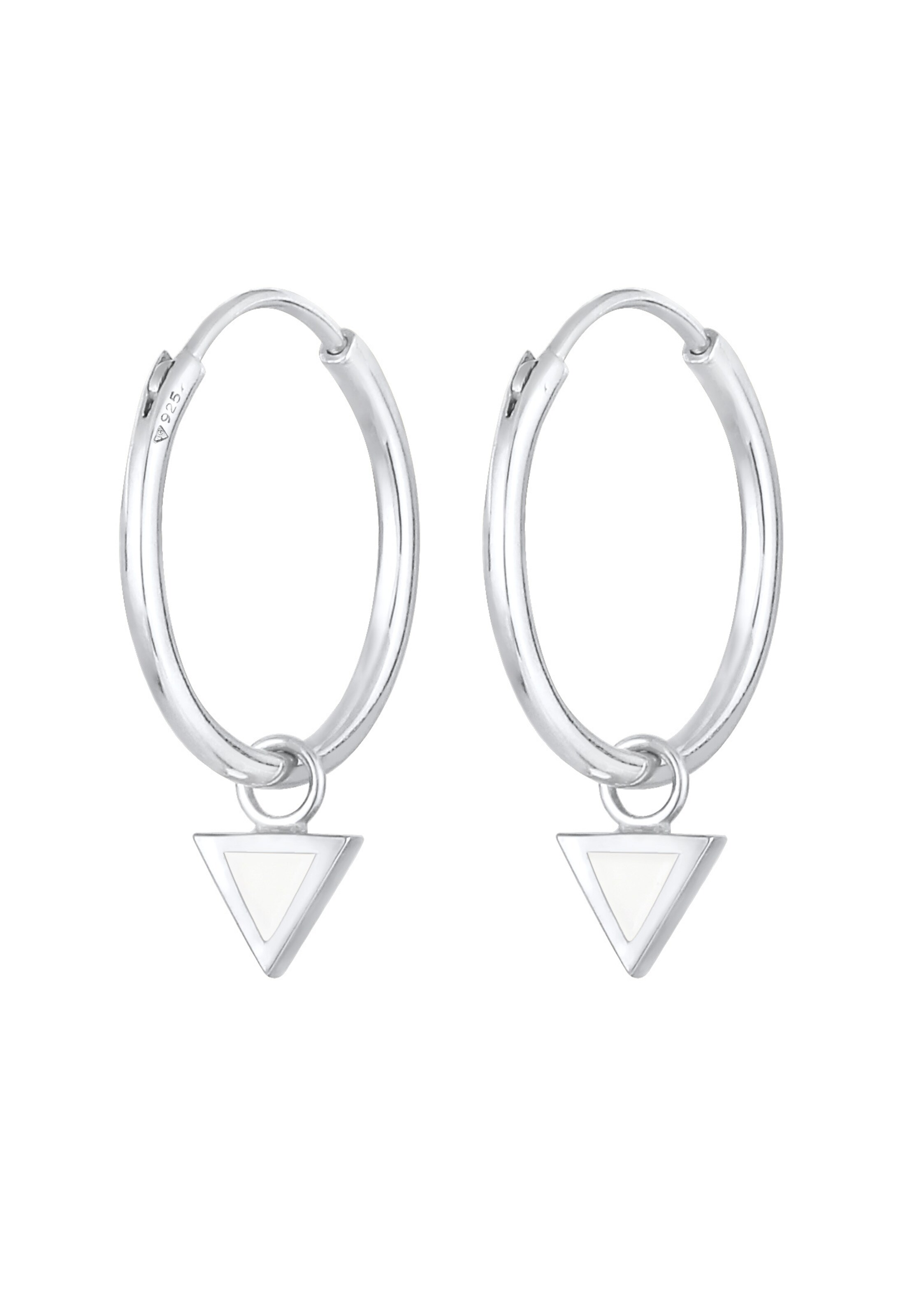 Boucles d'oreilles ELLI en argent : devant