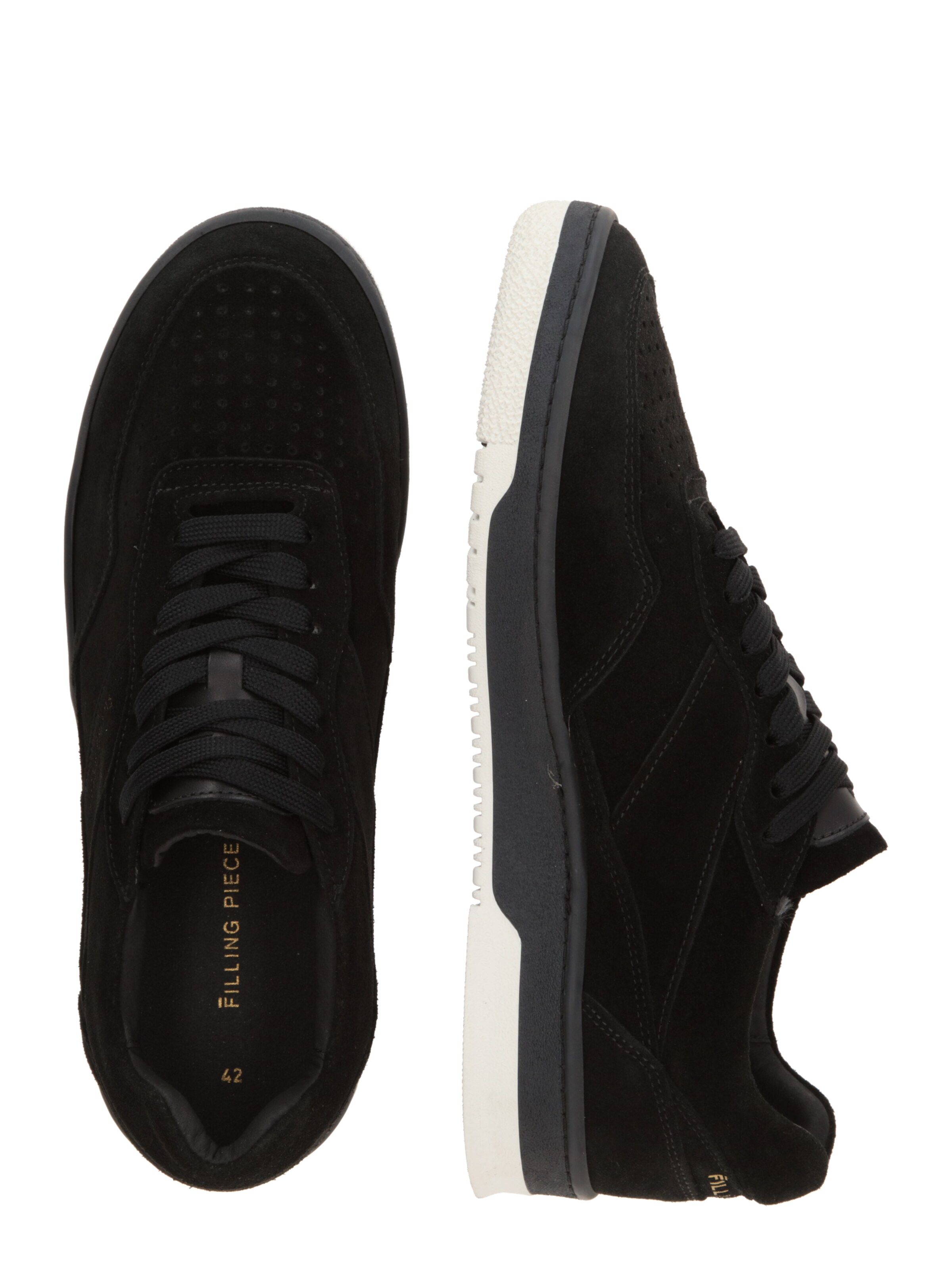 Filling Pieces Platform trainers 'Ace' in Black