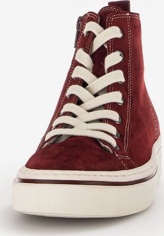 GABOR High-Top Sneakers in Red