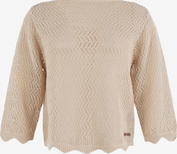 MSCW Pullover 'Lippa' in Beige: Vorderseite