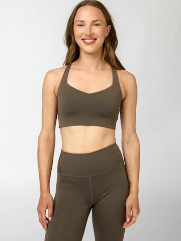 Haut ' Float ' Girlfriend Collective en marron : devant