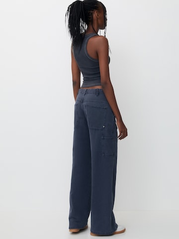 Pull&Bear Bootcut Jeans in Blau