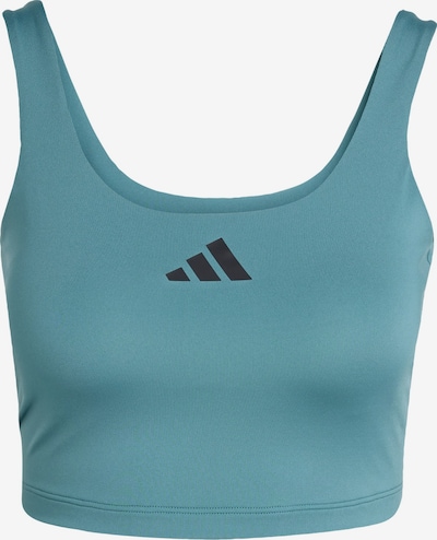 ADIDAS PERFORMANCE Sporta krūšturis 'Power', krāsa - degvielas krāsas / melns, Preces skats