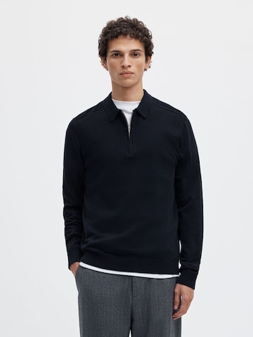 SELECTED Pullover 'SLHBerg' in Blau: Vorderseite