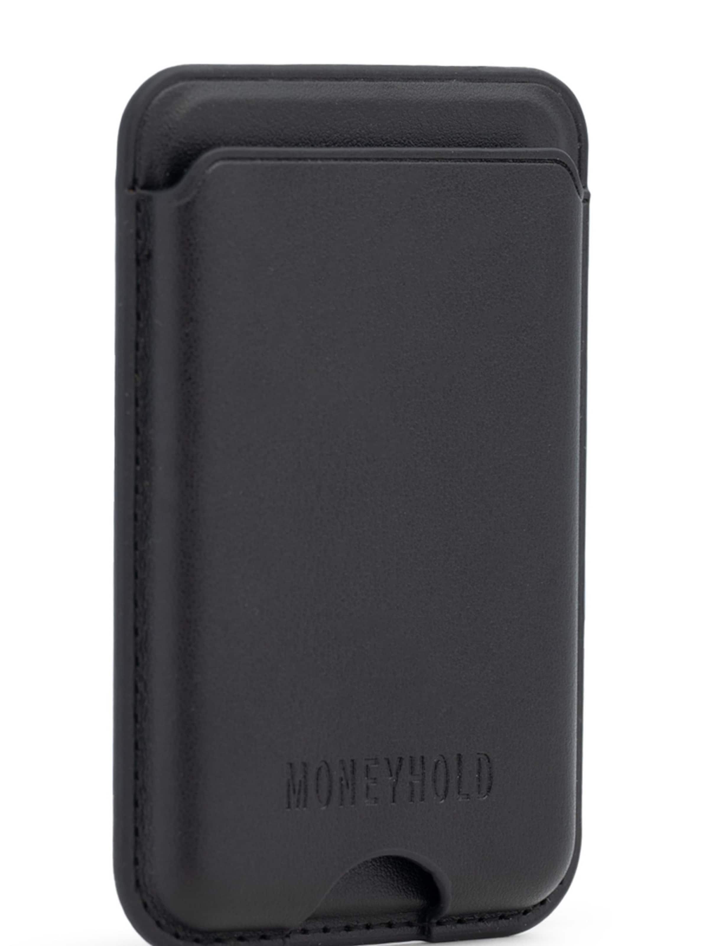 Portamonete 'MagSafe' di Moneyhold in nero: frontale