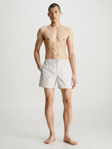 Calvin Klein Swimwear Board Shorts in Beige