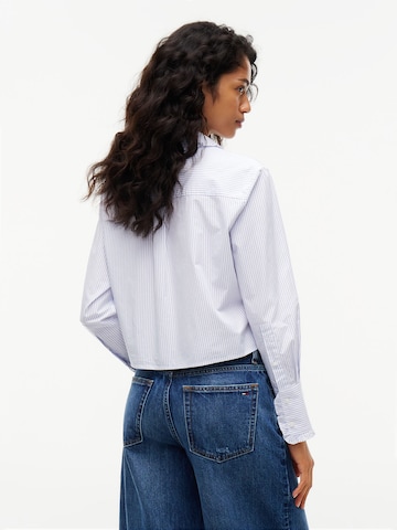 Tommy Jeans Bluse i blå